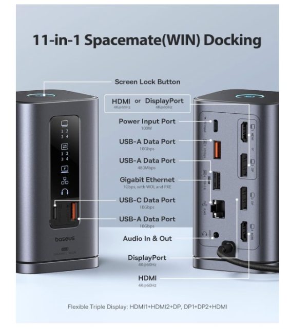 Baseus Docking Station USB-C 11 in 1 - Image 6