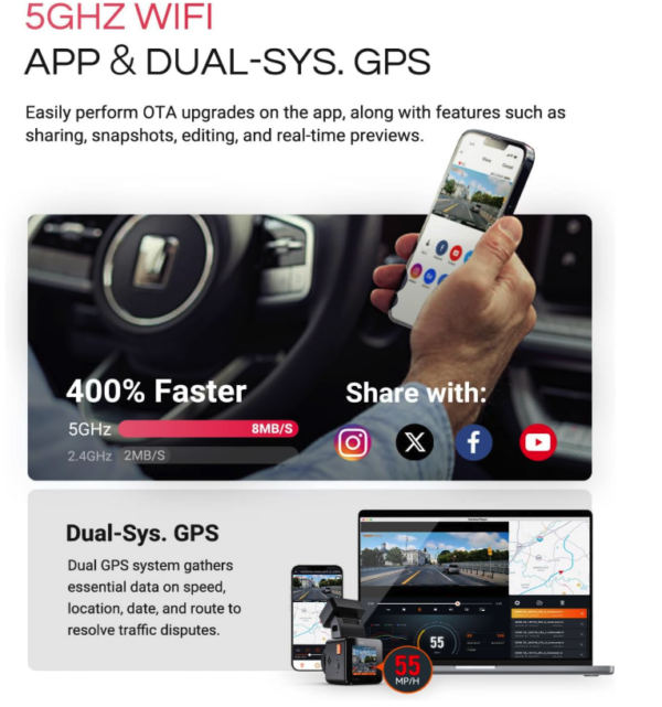 Vantrue E1 Pro 4K HDR Starvis Dascham - Image 6