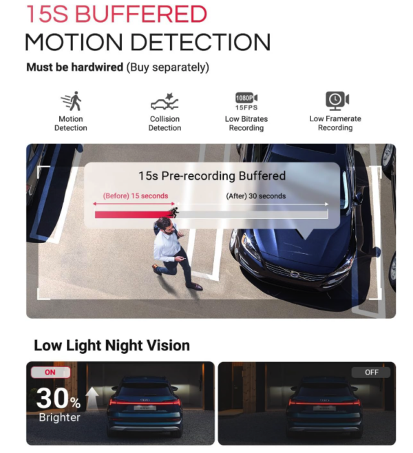 Vantrue E1 Pro 4K HDR Starvis Dascham - Image 7