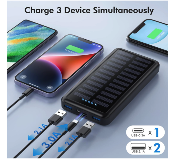 Pxwaxpy Power Bank 26800mAh SOLAR 15w - Image 7