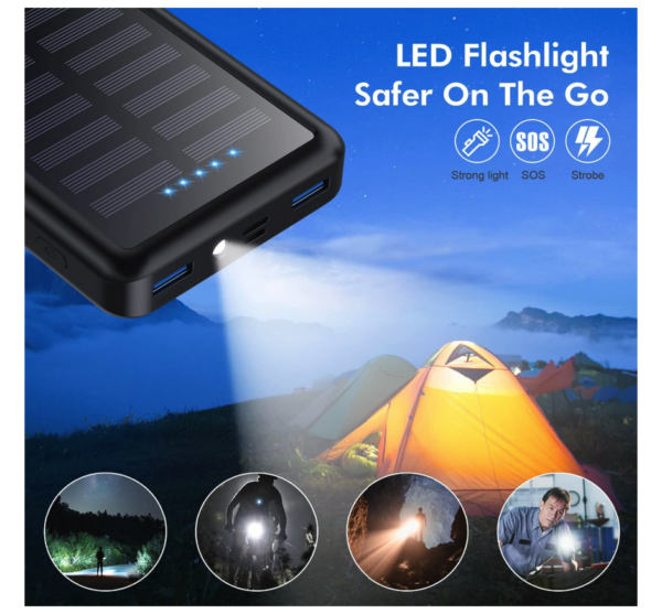 Pxwaxpy Power Bank 26800mAh SOLAR 15w - Image 5
