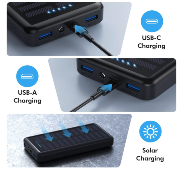 Pxwaxpy Power Bank 26800mAh SOLAR 15w - Image 4
