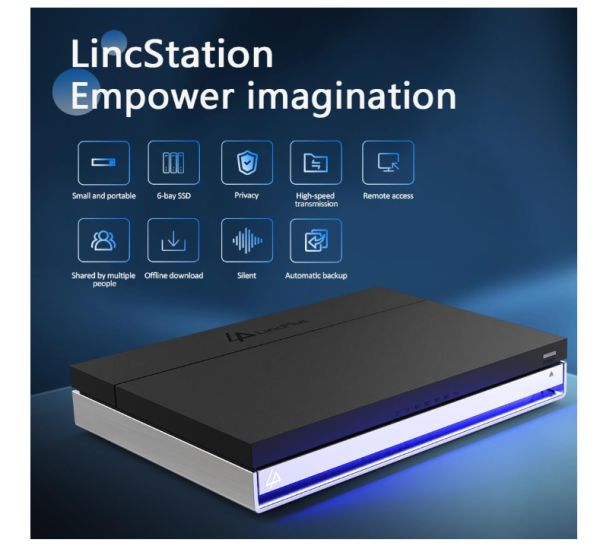 LincPlus LincStation N1 6-Bay NAS | 16GB RAM+128G ROM | Storage 6x8TB SSD (Diskless) - Image 5