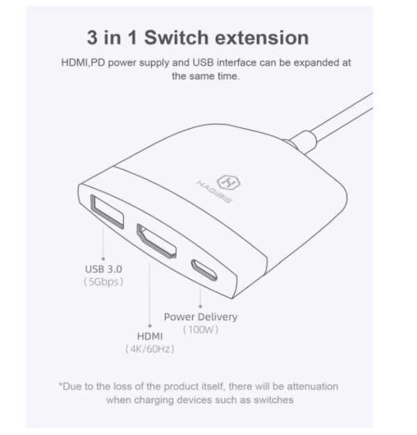 Hagibis USB-C SWC-01 for Nintendo Switch - Image 4