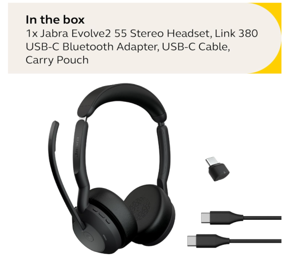 Jabra Evolve 2 55 USB слушалки - Image 5