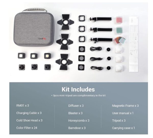 Small Rig RM01 Kit mini LED Video Light - Image 9