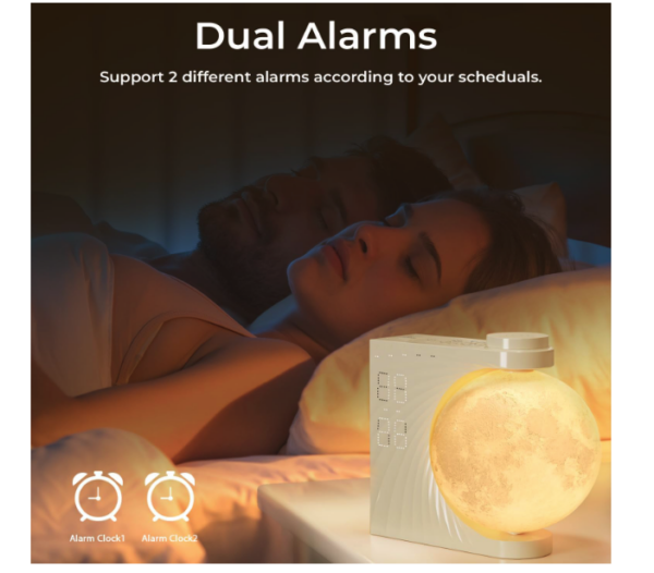 Sunrise Alarm Clock Moon Lamp - Image 3