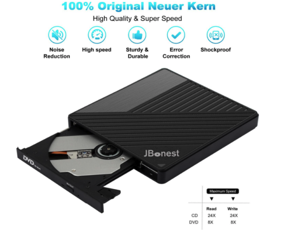 JBonest External DVD Drive with USB adapter - Image 3