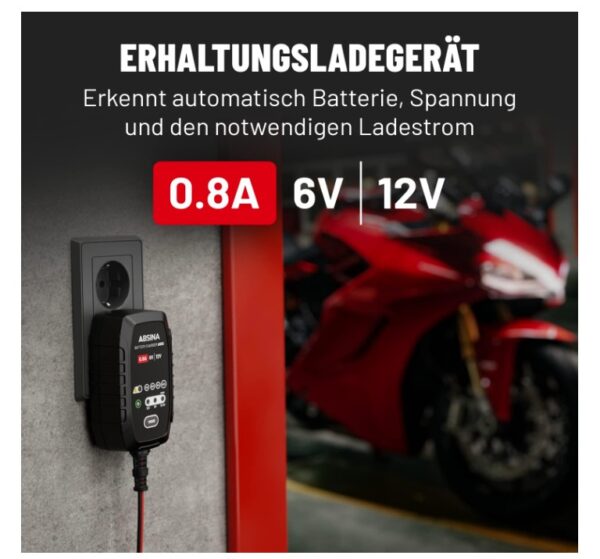 Absina Battery Charger A800 6V/12V - Image 4