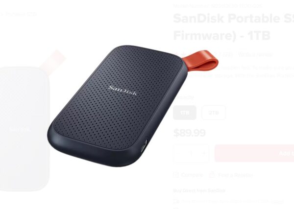 Sandisk Portable SSD 1TB - Image 2