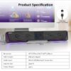 Jeecoo A40 USB Computer Speaker RGB - Image 6