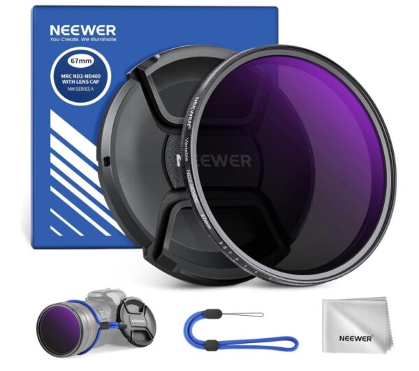 Neewer MRC ND2-ND400 with lens cap 67mm