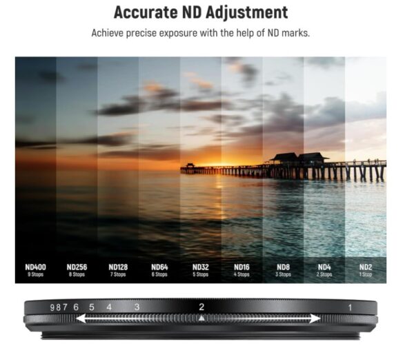 Neewer MRC ND2-ND400 with lens cap 67mm - Image 5