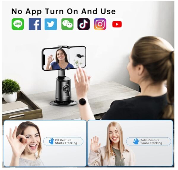 Selfie Show Auto Face Tracking Tripod - Image 4