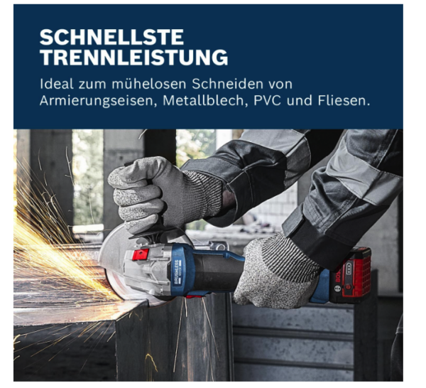 Bosch cordless angle grinder GWS 18V-8 - Image 3