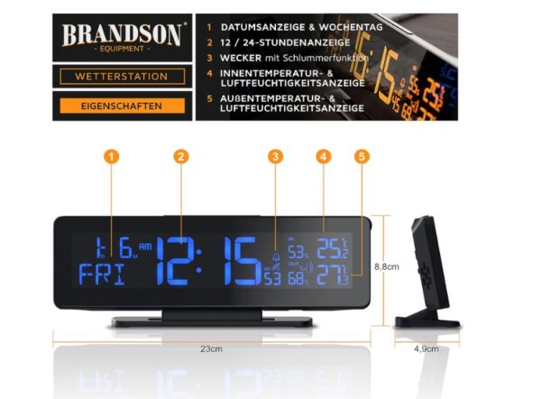 Brandson Weather Station 304633 - Image 4
