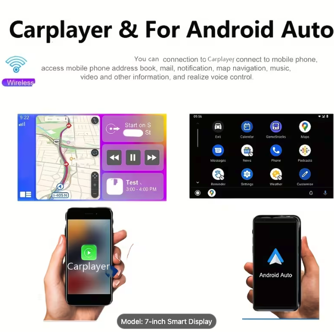 7-inch portable car MP5 player - CarPlay - Android Auto - Image 3